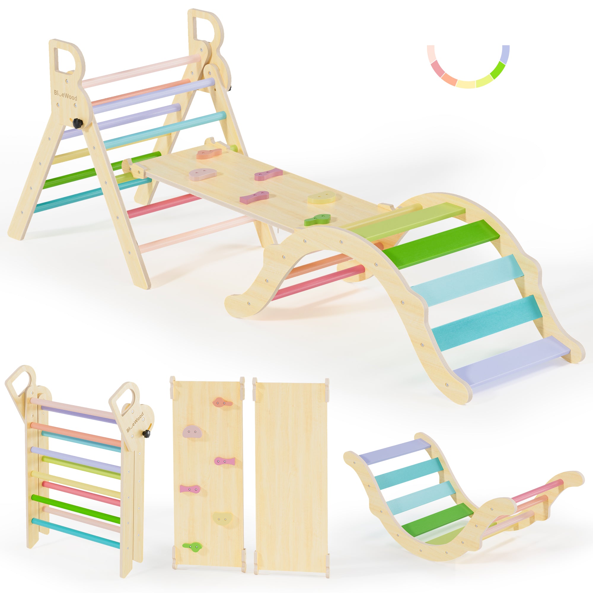 Ritmos - Juego de triángulos Pikler BlueWood® *Melodía de primavera